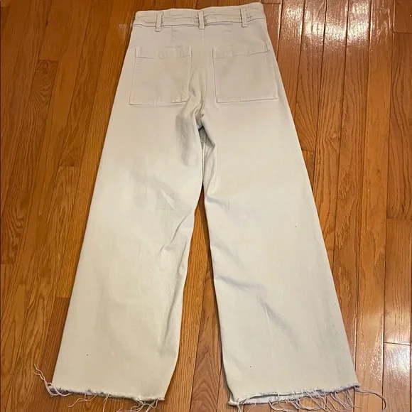 Zara Beige Wide-Leg Jeans - Picture 10 of 11